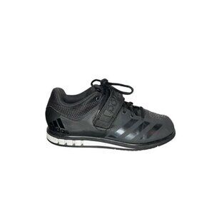 Adidas Men's Lace Up Velcro Powerlift 3.1 Weightlifting Sneakers Black Size 6.5